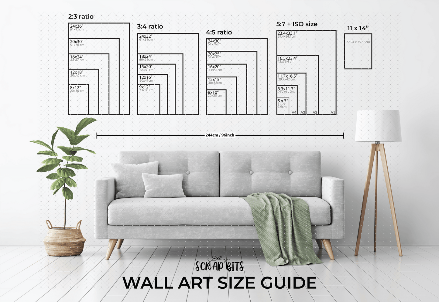 Gallery Wall Set, Hello Fall Pink Gingham Bow Pumpkin, Leaves, Coquette . Instant Download, 5 Print Sizes - Scrap Bits