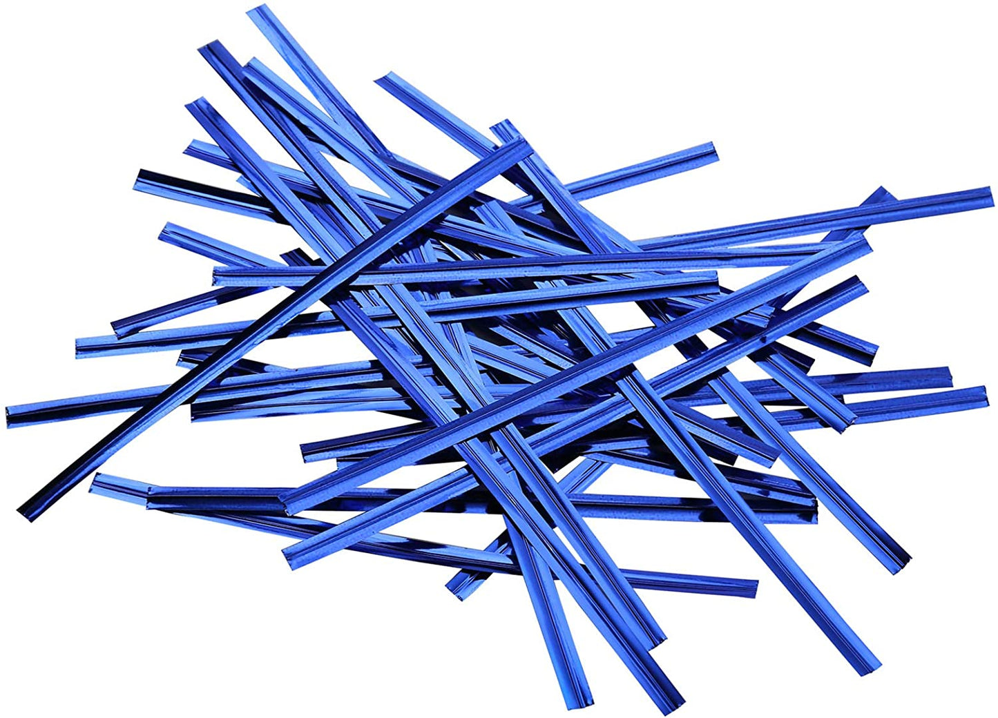 Metallic Blue Twist Ties - Scrap Bits