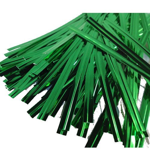Metallic Green Twist Ties - Scrap Bits
