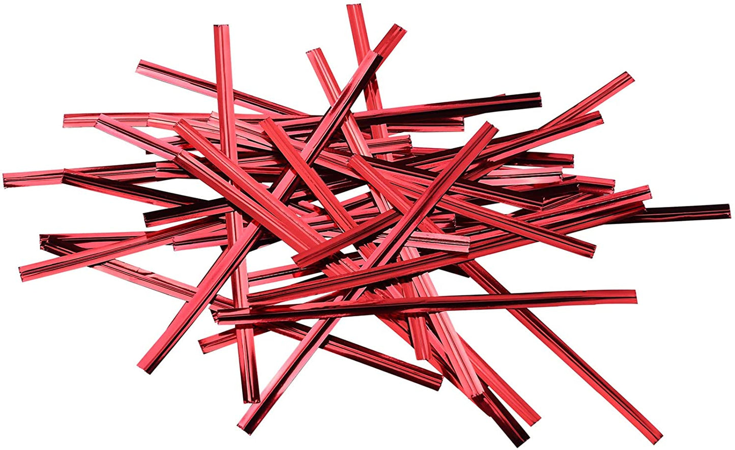Metallic Red Twist Ties - Scrap Bits