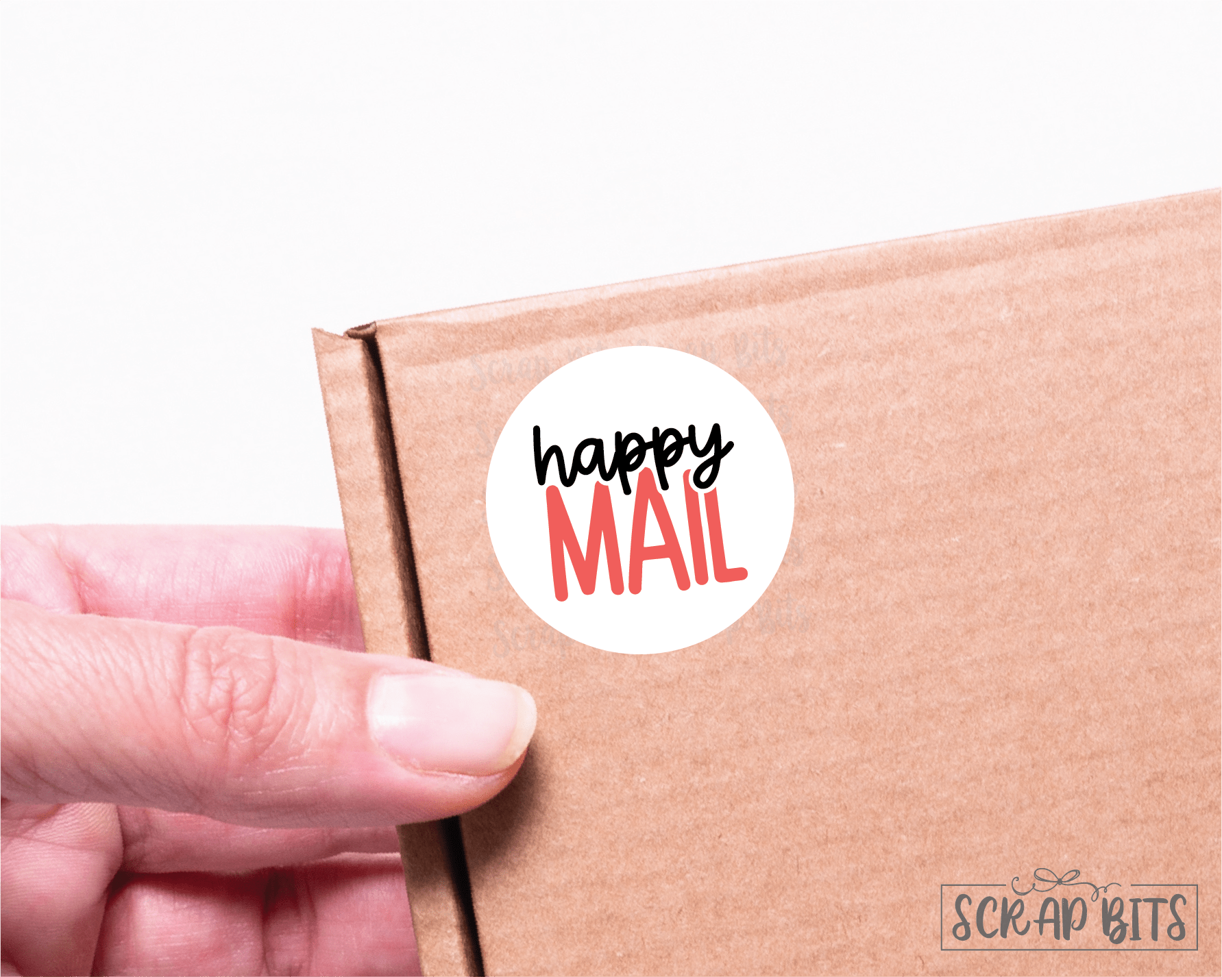 Pretty Things Inside Small Business Sticker Set, Cute Packaging Labels, Red + Gold 002b - Scrap Bits