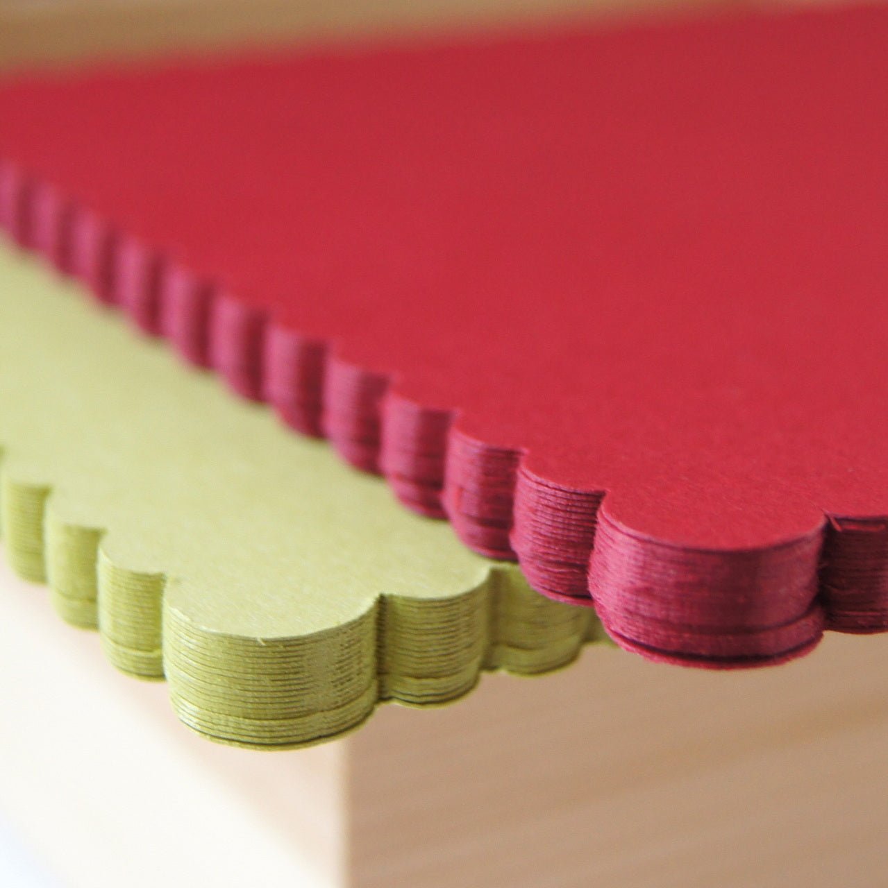 A2 Scallop Flat Cards (14 colors) - Scrap Bits