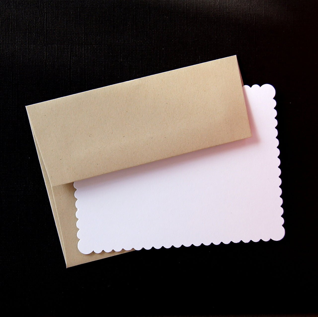A2 Scallop Flat Cards (14 colors) - Scrap Bits