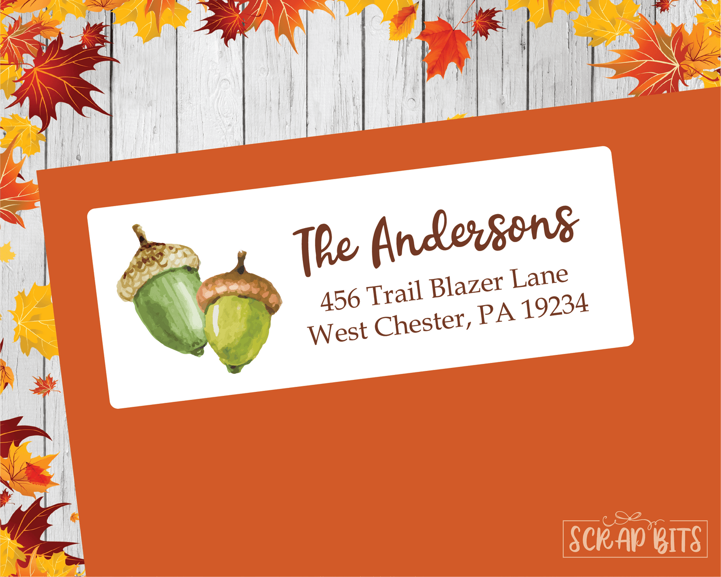 Acorn Address Labels - Scrap Bits