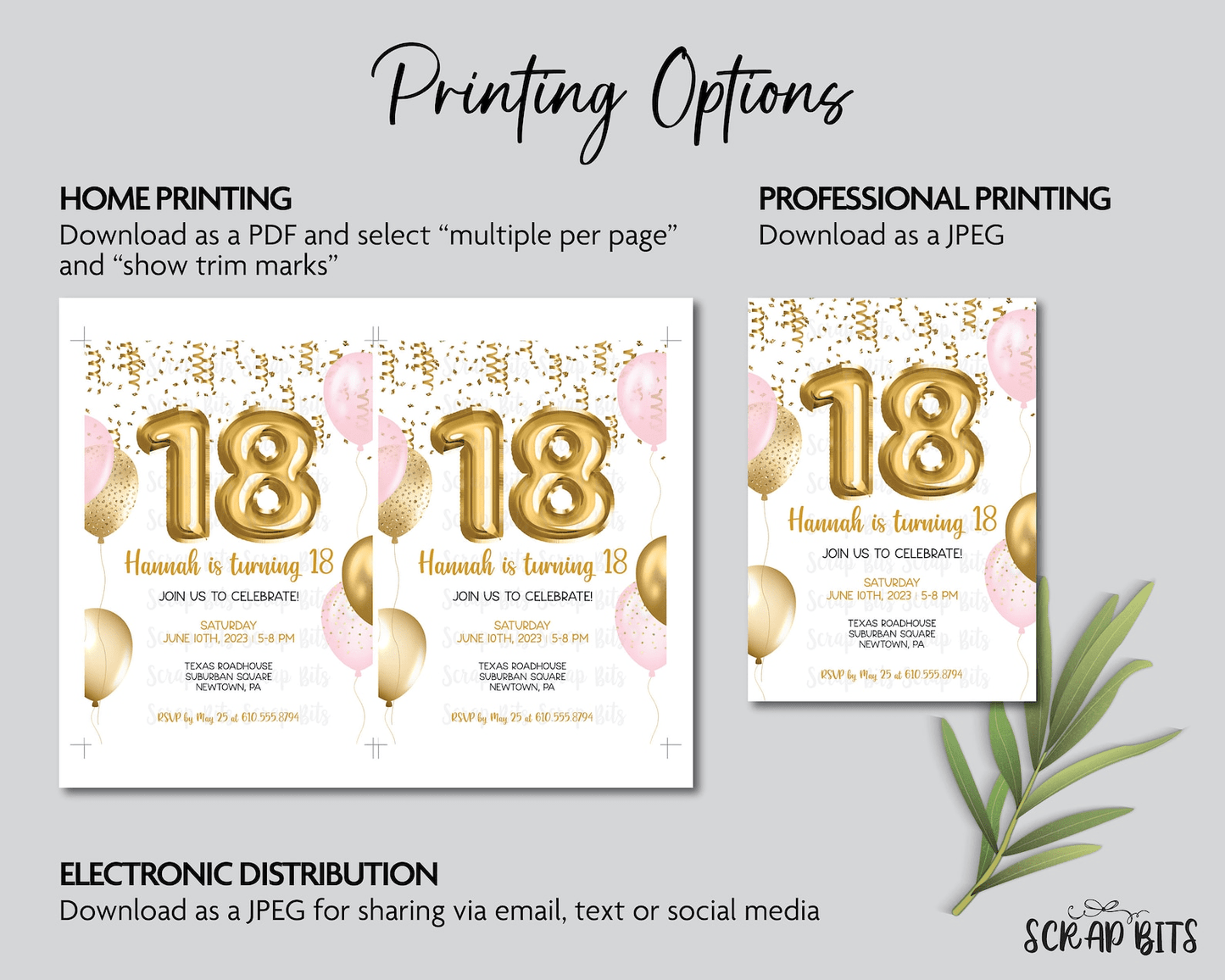 Belle & Friends Birthday Invitation, Pink Tea Party Invitation, Printable Princess Tea Party Editable Invitation . Instant Download Editable Template - Scrap Bits