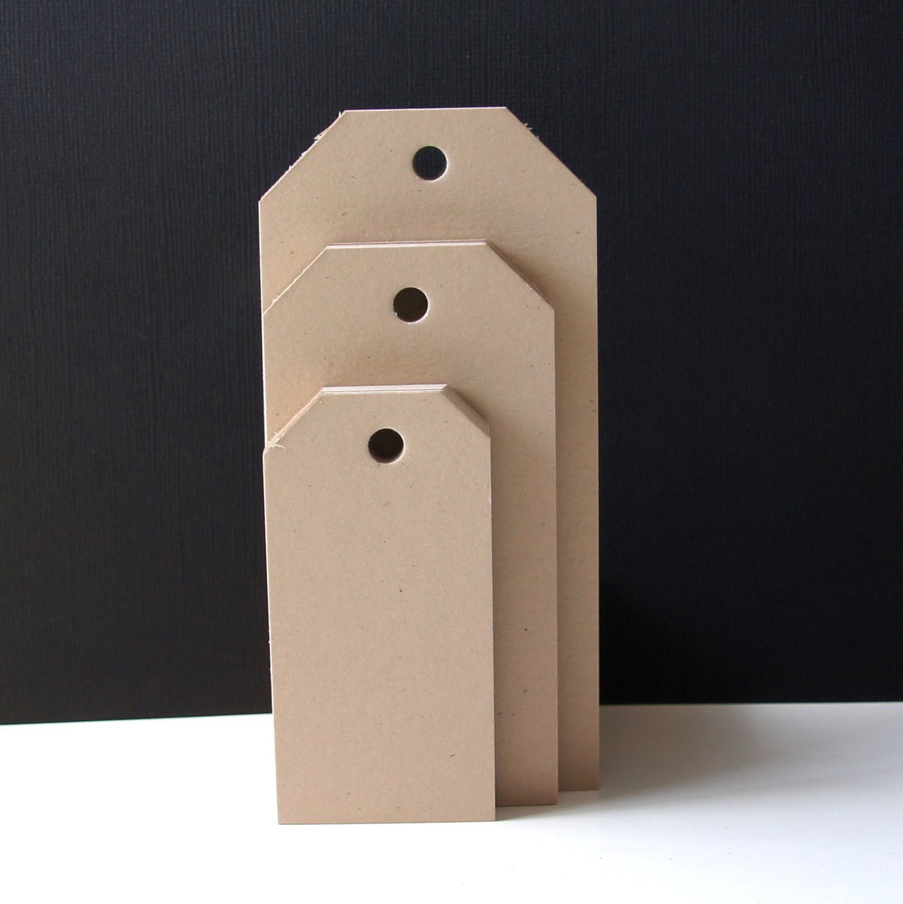 Classic Cut Craft Tags in Kraft - Large 2.5" x 5.25" - Scrap Bits