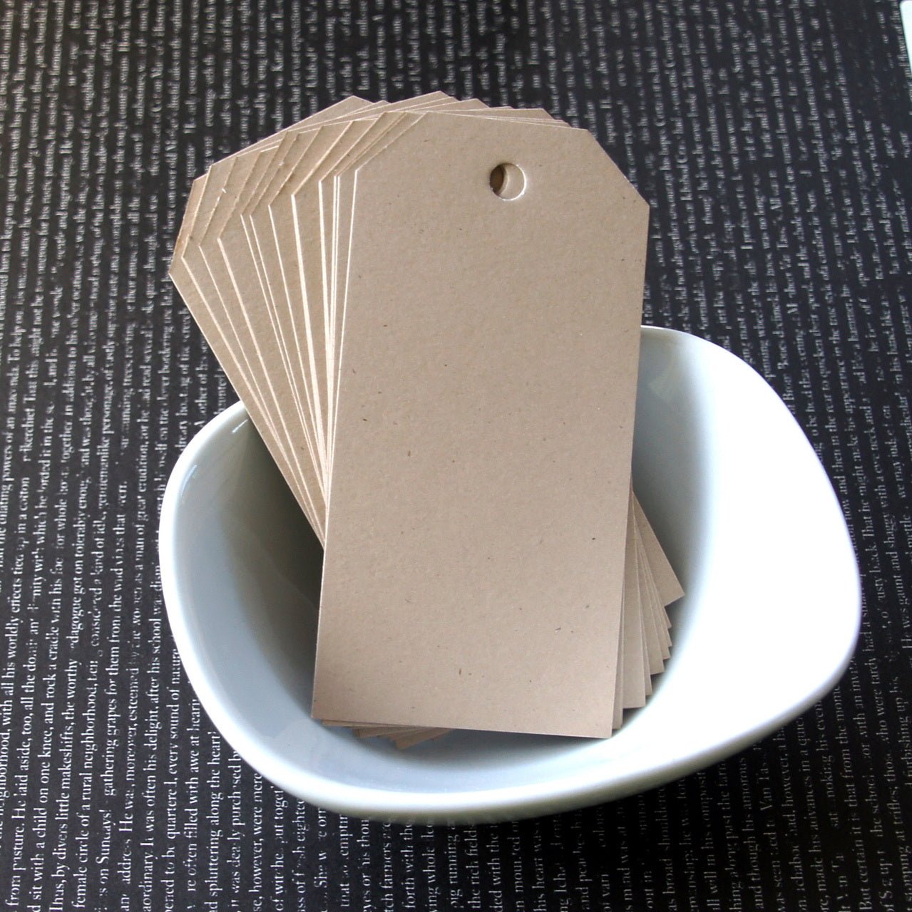 Classic Cut Craft Tags in Kraft - Medium 2.125" x 4.25" - Scrap Bits