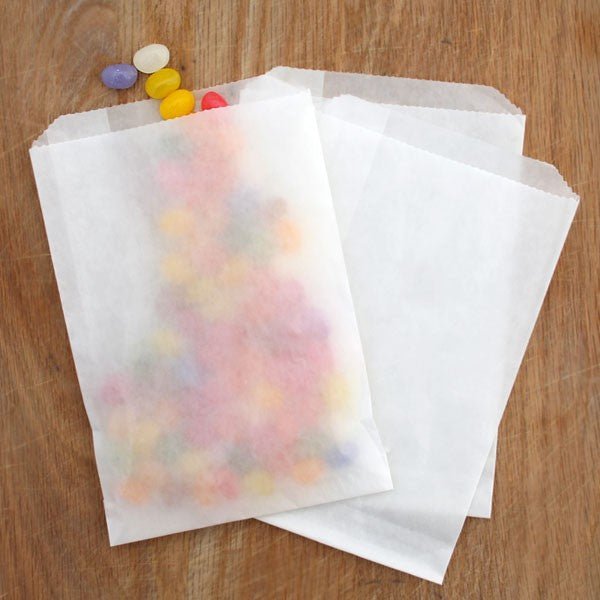 Flat Glassine Favor Bags (Medium) . 5.5x7.75 inches - Scrap Bits