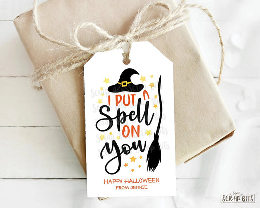 I Put A Spell on You Halloween Treat Bag Tags - Scrap Bits