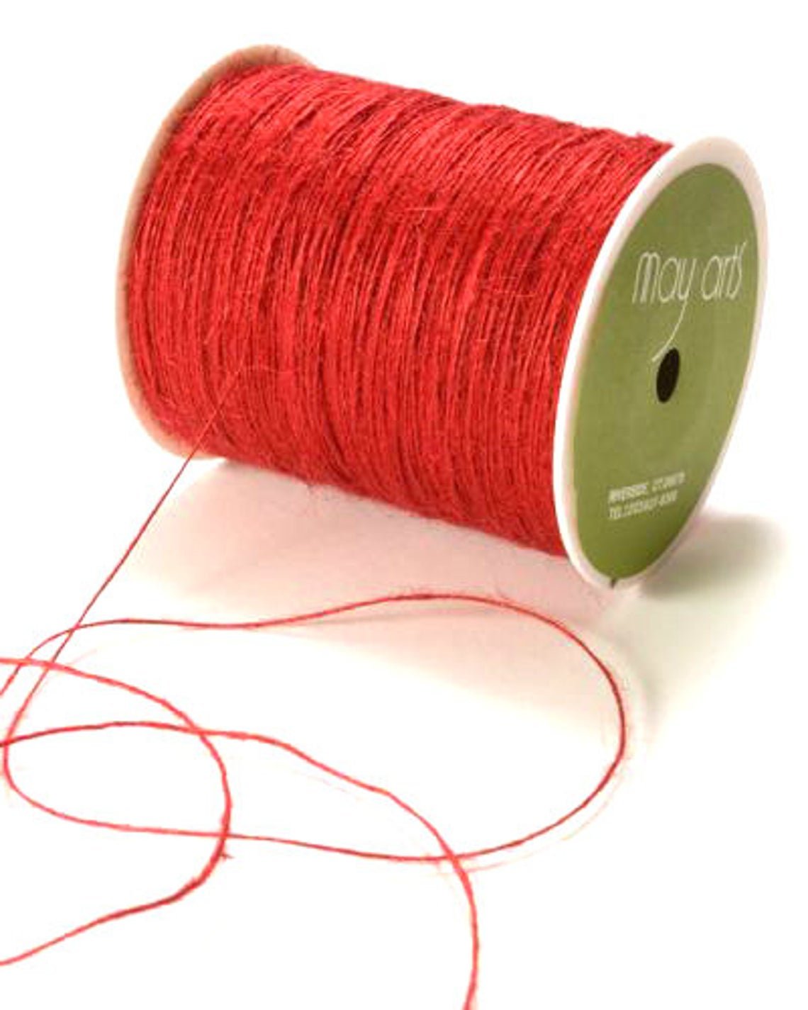 Jute Burlap String, Red . 15 yards (45 feet) - Scrap Bits
