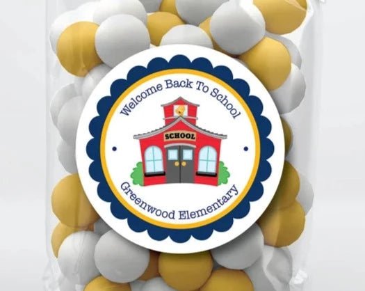 Schoolhouse Back To School Stickers or Tags - Scrap Bits