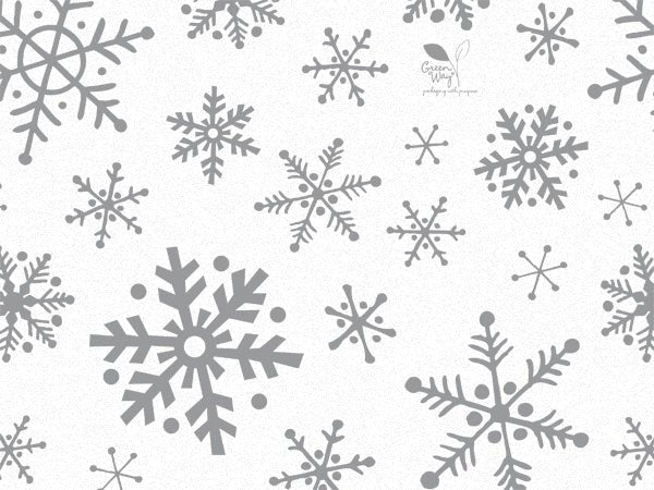 Silver Snowflake Tissue Paper - Scrap Bits