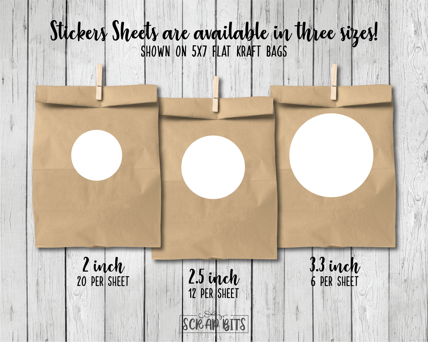 Simple Happy Holidays Stickers or Tags . Christmas Gift Labels - Scrap Bits