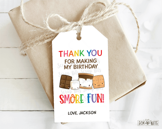 Smore Birthday Tags, Smore Fun Rainbow - Scrap Bits
