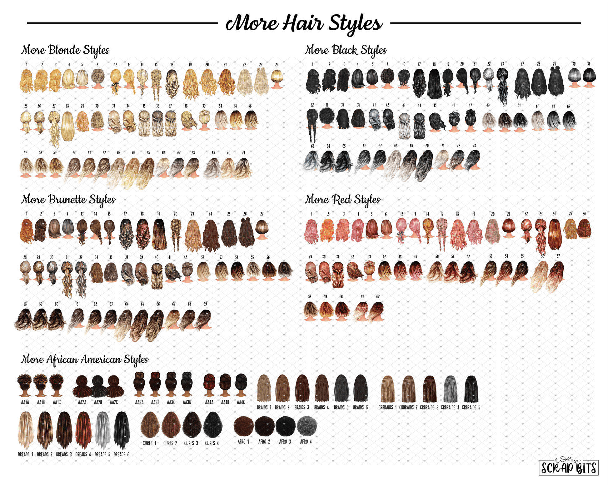 13th Birthday Card for Her, ANY Age Balloon Bunch, Custom Girl Birthday Portrait Card - Scrap Bits