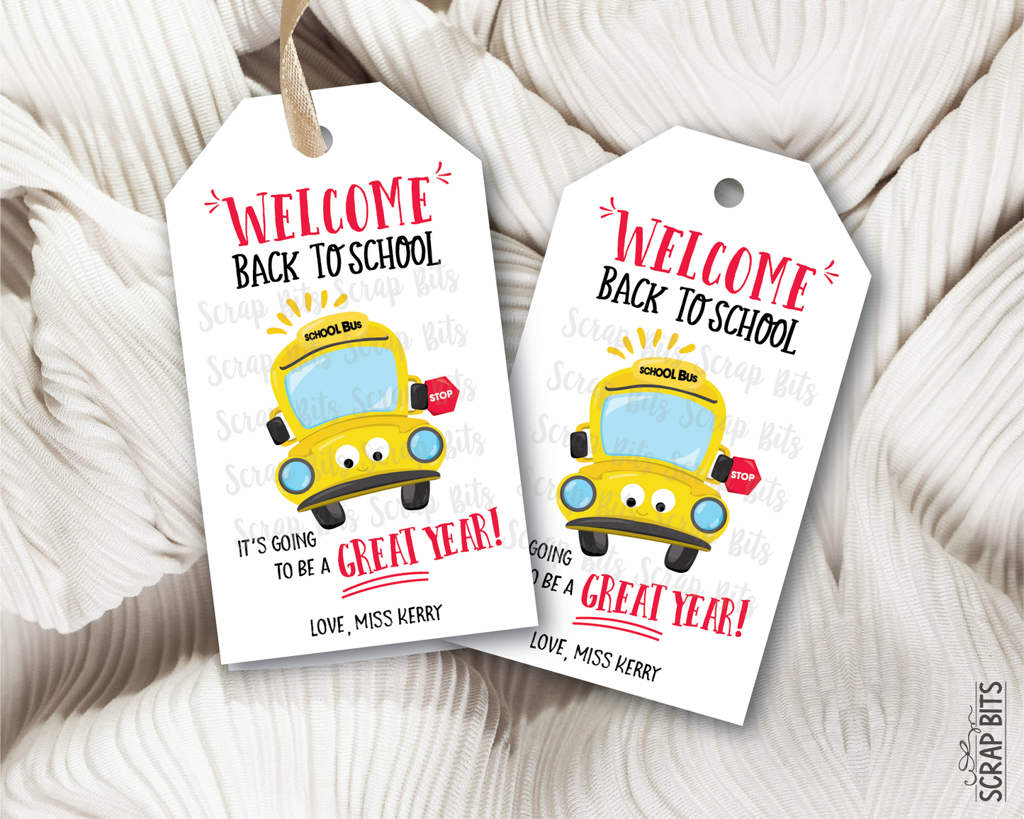 School Bus Back To School Gift Tags, It's Going To Be A Great Year