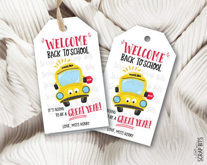 School Bus Back To School Gift Tags, It's Going To Be A Great Year