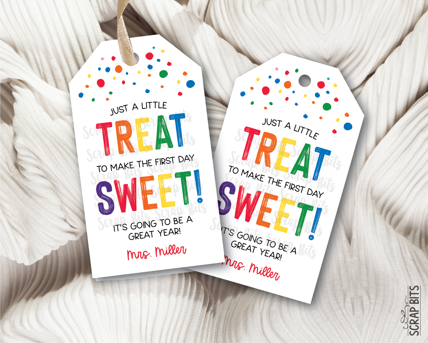 First Day Sweet Treat Back To School Gift Tags