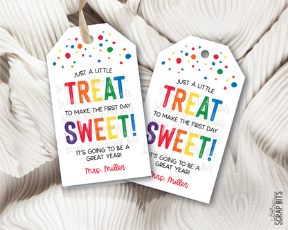 First Day Sweet Treat Back To School Gift Tags