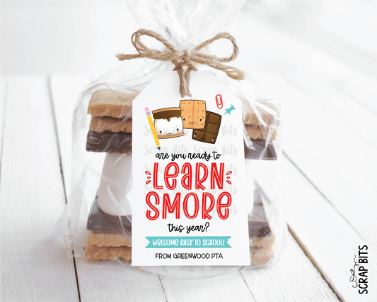 Smore Back To School Gift Tags, Ready To Learn S'more