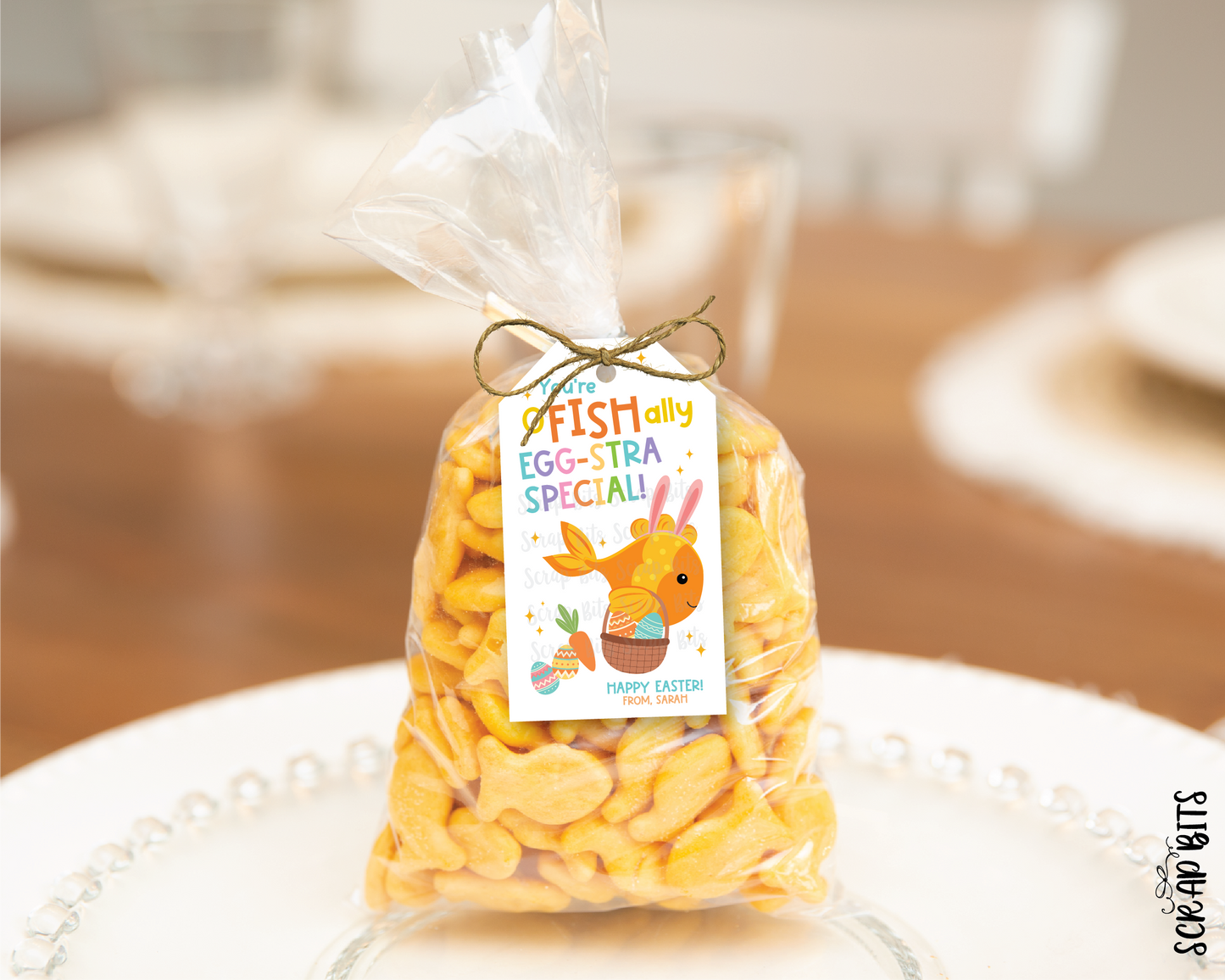 You're O Fish Ally Egg-stra Special, Personalized Easter Gift Tags