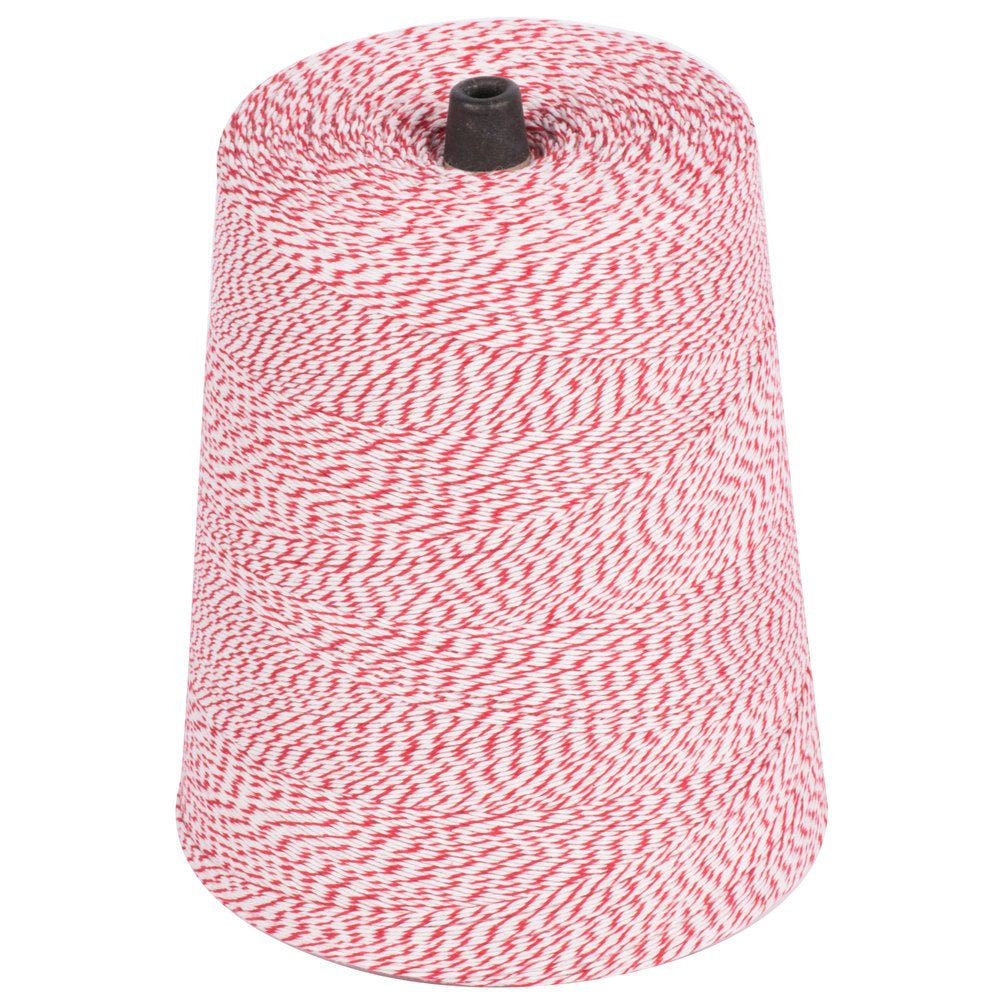 Baker's Twine, Red & White Twisted, 10 yards (30 feet) - Scrap Bits