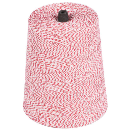 Baker's Twine, Red & White Twisted, 10 yards (30 feet) - Scrap Bits