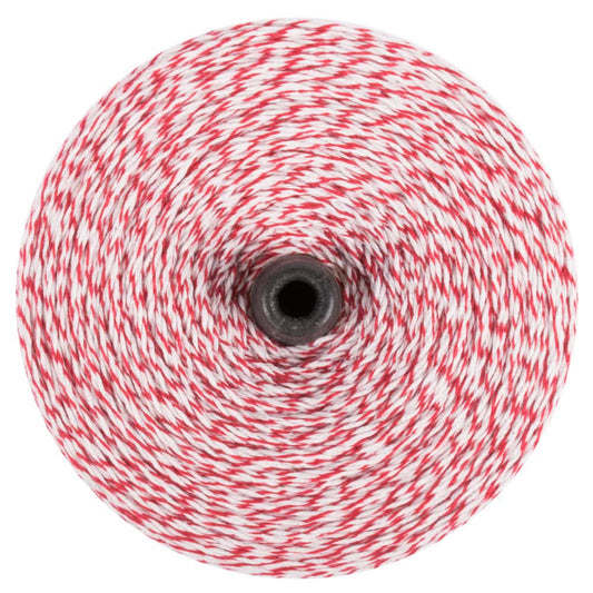 Baker's Twine, Red & White Twisted, 10 yards (30 feet) - Scrap Bits