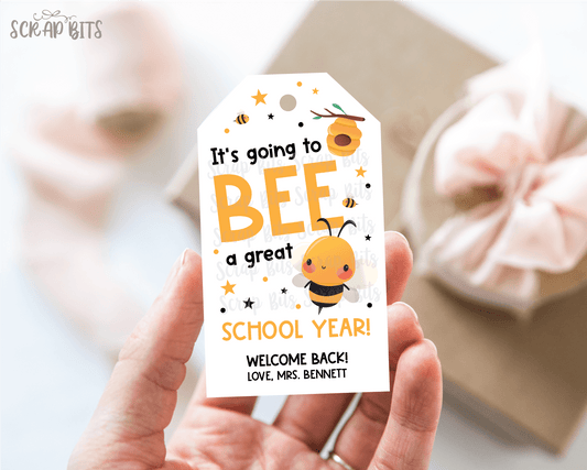 Bee Welcome Back To School Tags, It's Going to BEE a Great School Year - Scrap Bits