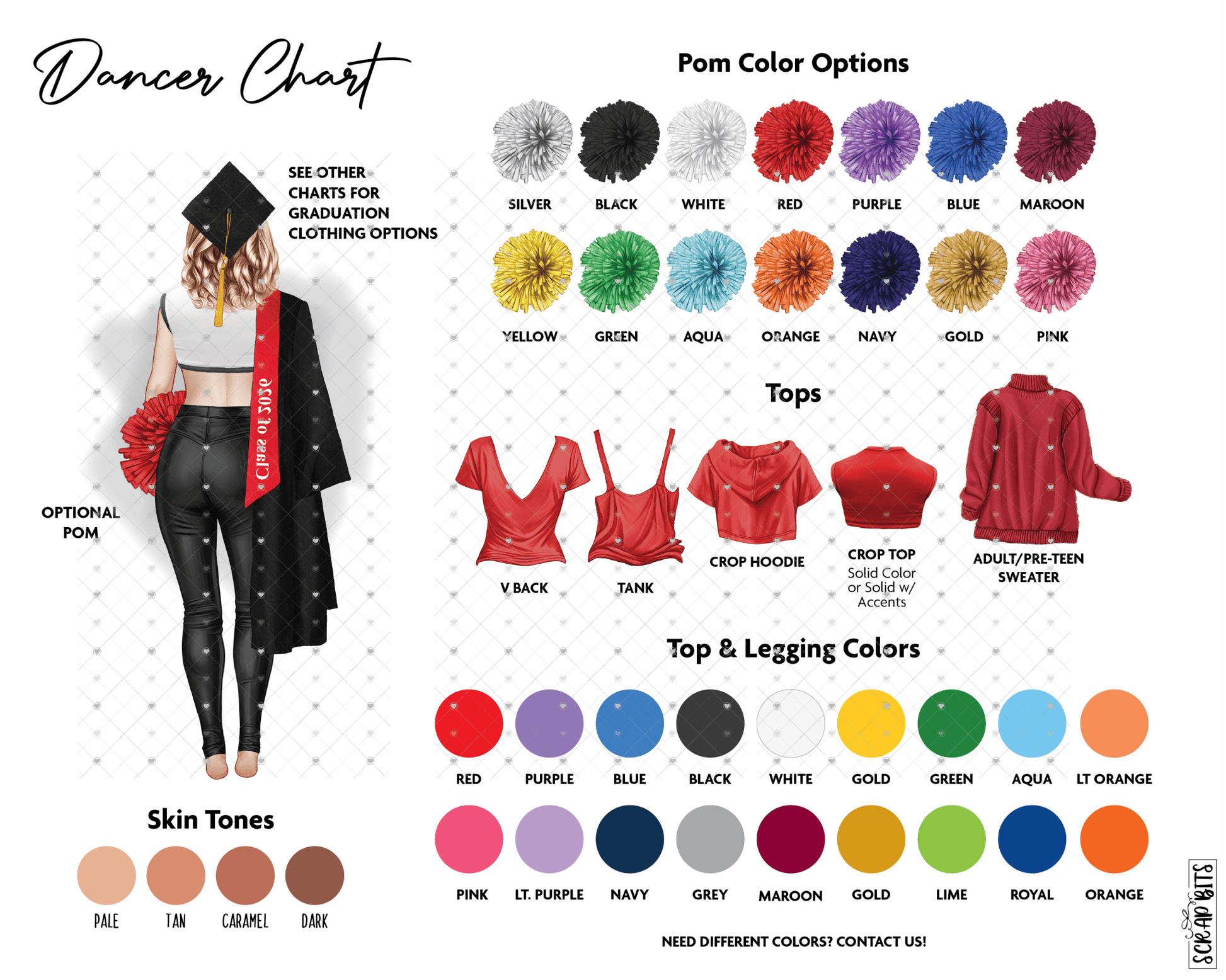 Dancer Graduation Portrait Print, Leggings, Custom Senior Dancer Gift . Digital Download - Scrap Bits