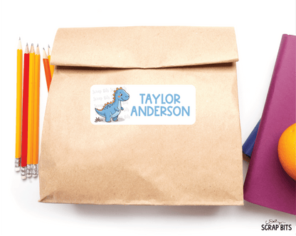 Dinosaur Name Labels, Personalized Belonging Labels - Scrap Bits