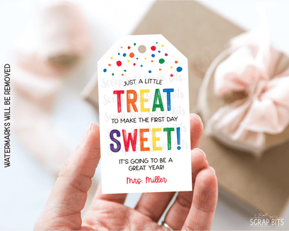 First Day Sweet Treat Back To School Gift Tags - Scrap Bits
