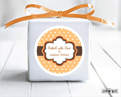 Frame on Tiny Dots Christmas Baking Labels - Scrap Bits