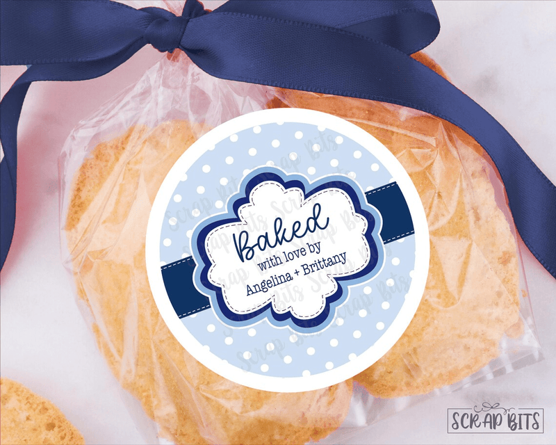 Frame on Tiny Dots Christmas Baking Labels - Scrap Bits