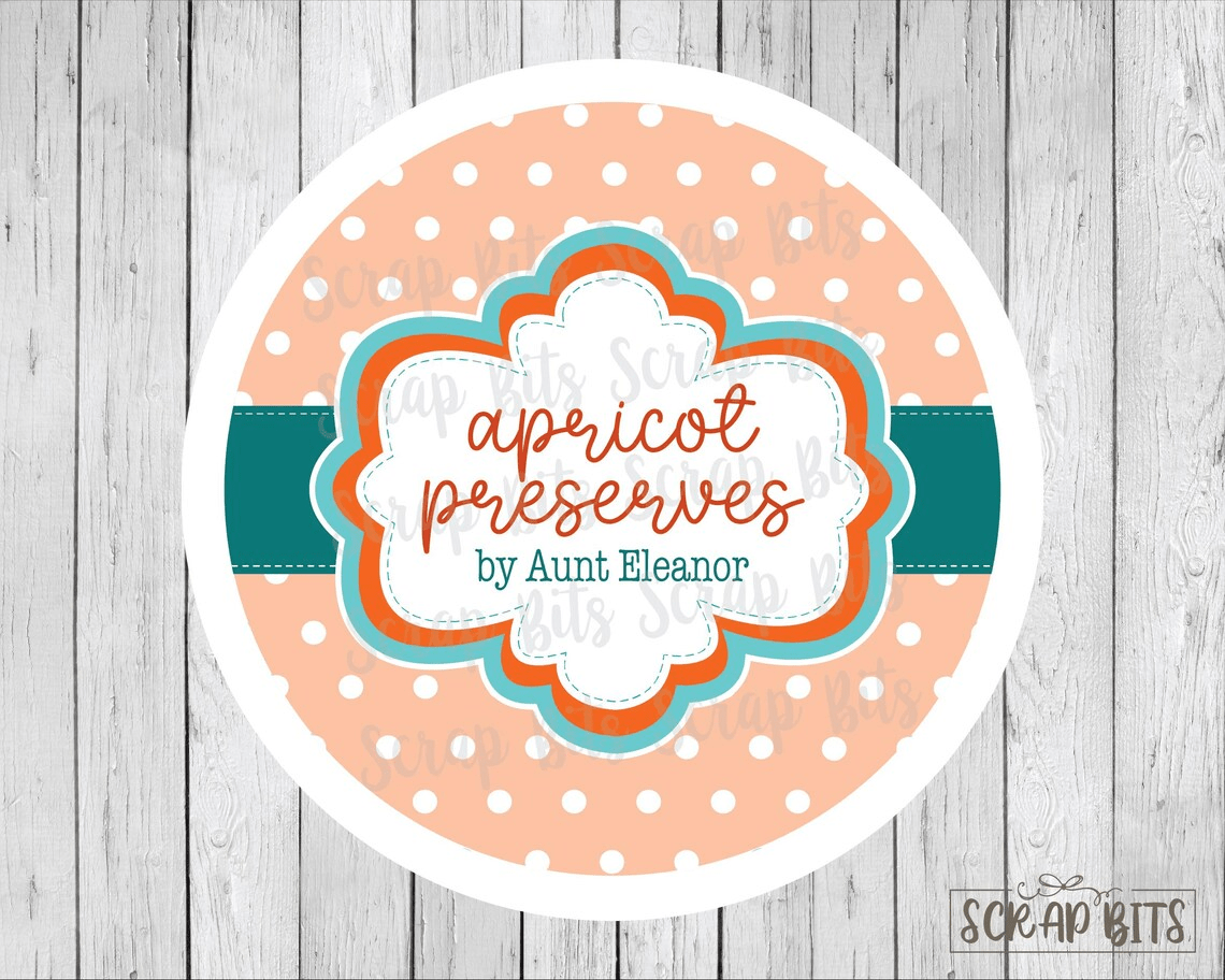 Frame on Tiny Dots Christmas Baking Labels - Scrap Bits