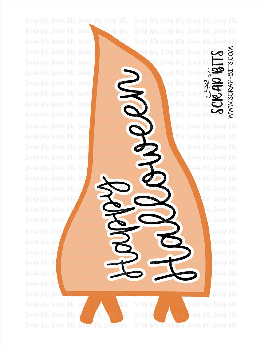 Happy Halloween Pennant Flags, Orange + Purple Printable Gift Bag Decor, Instant Download - Scrap Bits