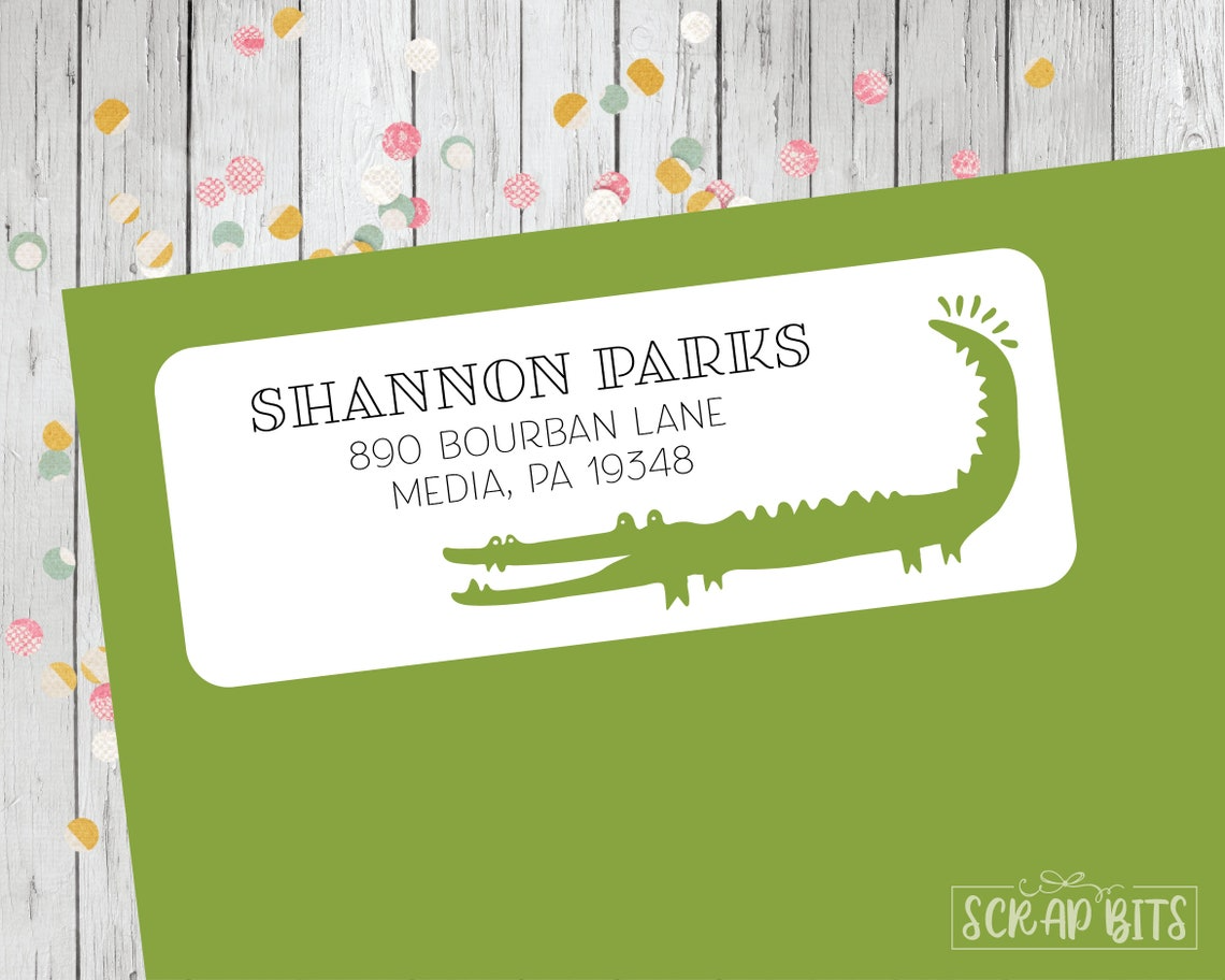 Alligator Return Address Labels