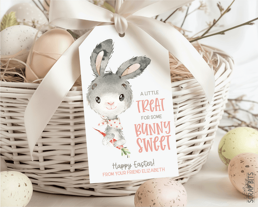 Little Treat Some Bunny Sweet, Personalized Easter Gift Tags - Scrap Bits