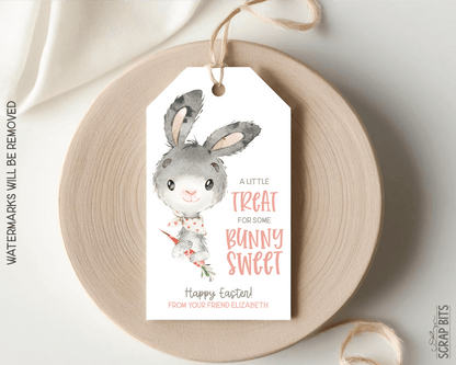 Little Treat Some Bunny Sweet, Personalized Easter Gift Tags - Scrap Bits