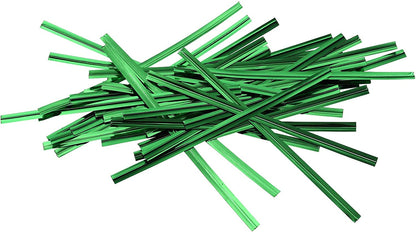 Metallic Green Twist Ties - Scrap Bits