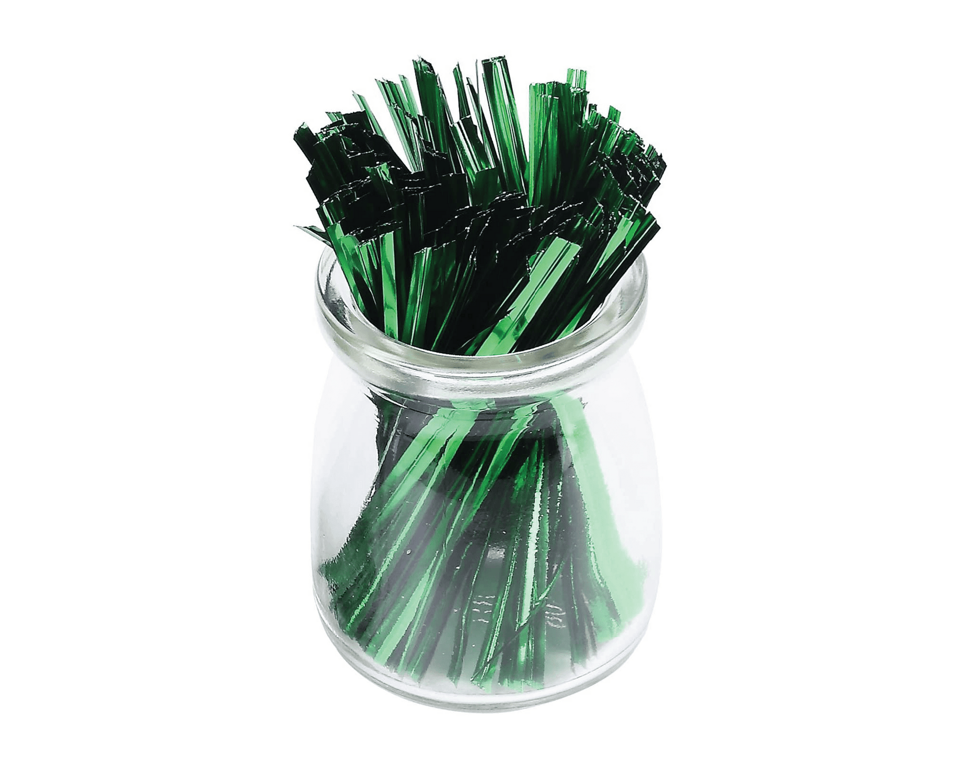 Metallic Green Twist Ties - Scrap Bits