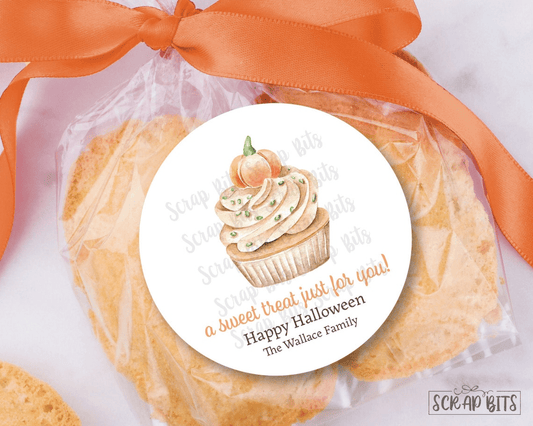 Pumpkin Cupcake, Sweet Treat Fall Baking Labels - Scrap Bits