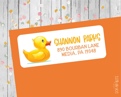 Rubber Duck Return Address Labels (Copy) - Scrap Bits