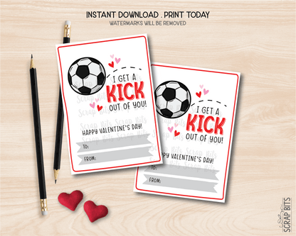 Sports Valentines, Football, Baseball, Basketball, Soccer, Printable Classroom Exchange Cards, Instant Download - Scrap Bits