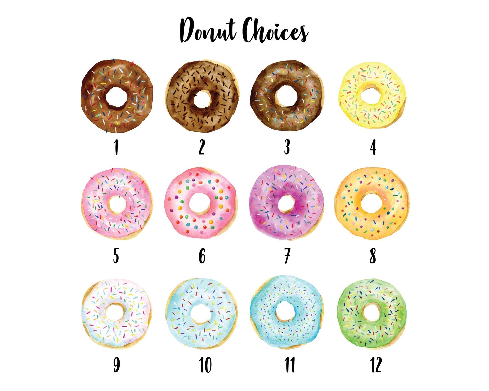 Thanks A Hole Bunch, Bunting . Donut Baby Shower Favor Stickers or Tags, - Scrap Bits