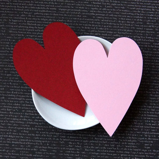 4Bar Heart Flat Cards (5 Colors) - Scrap Bits