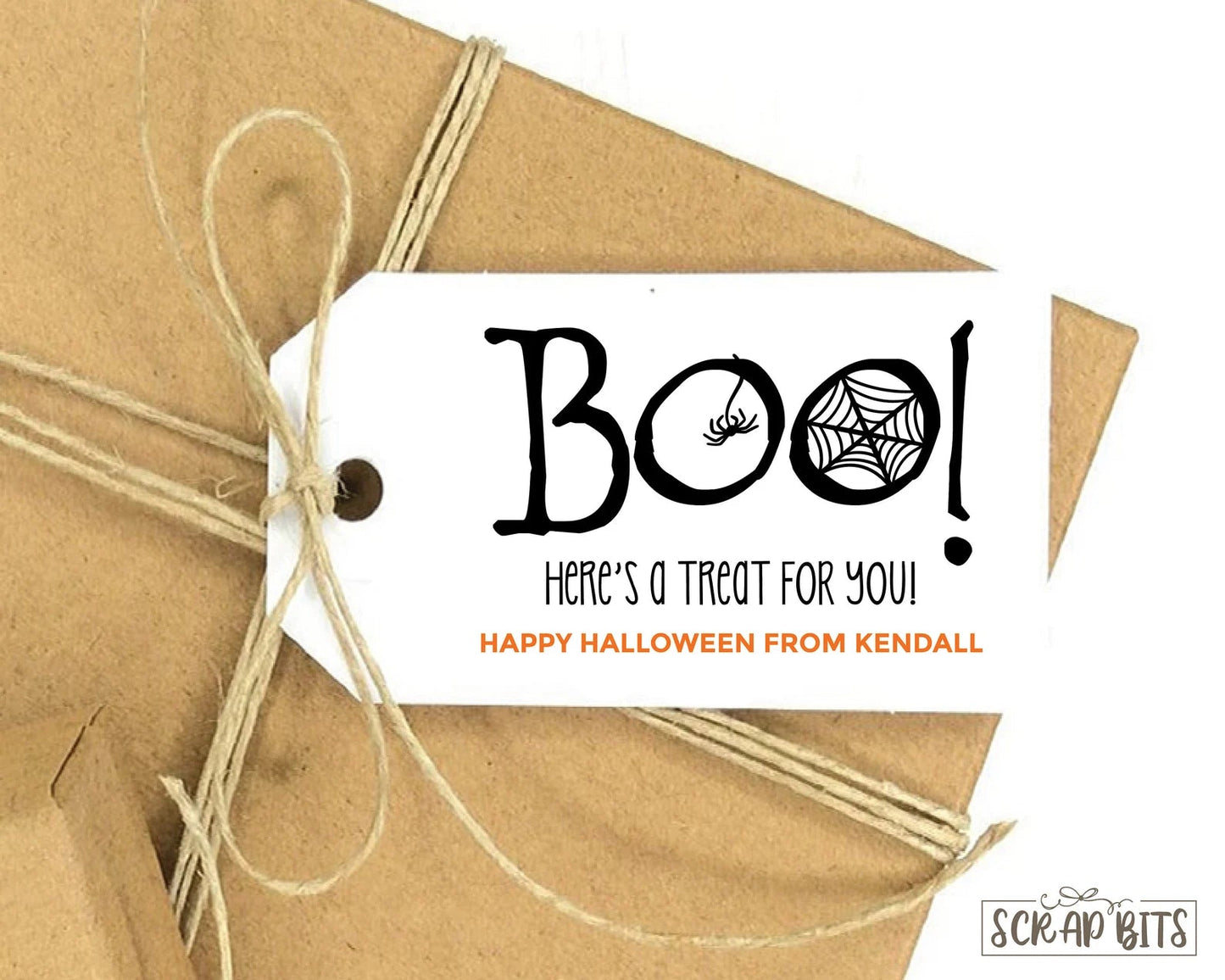BOO Here's a Treat For You . Halloween Treat Bag Tags - Scrap Bits