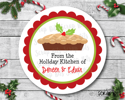 Christmas Pie Baking Labels - Scrap Bits