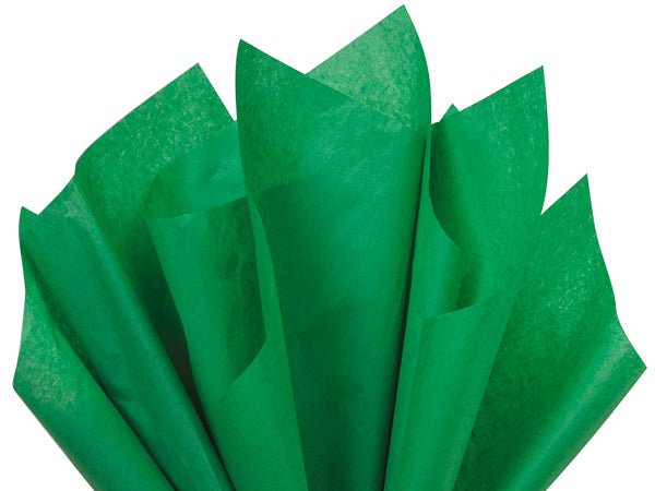 Festive Green Tissue Paper - Scrap Bits