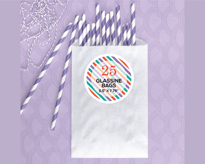 Flat Glassine Favor Bags (Medium) . 5.5x7.75 inches - Scrap Bits